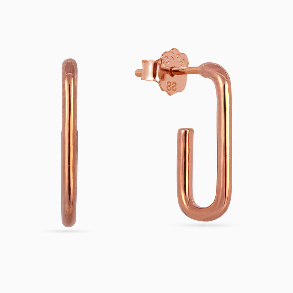 Rose gold U Hoop Minis