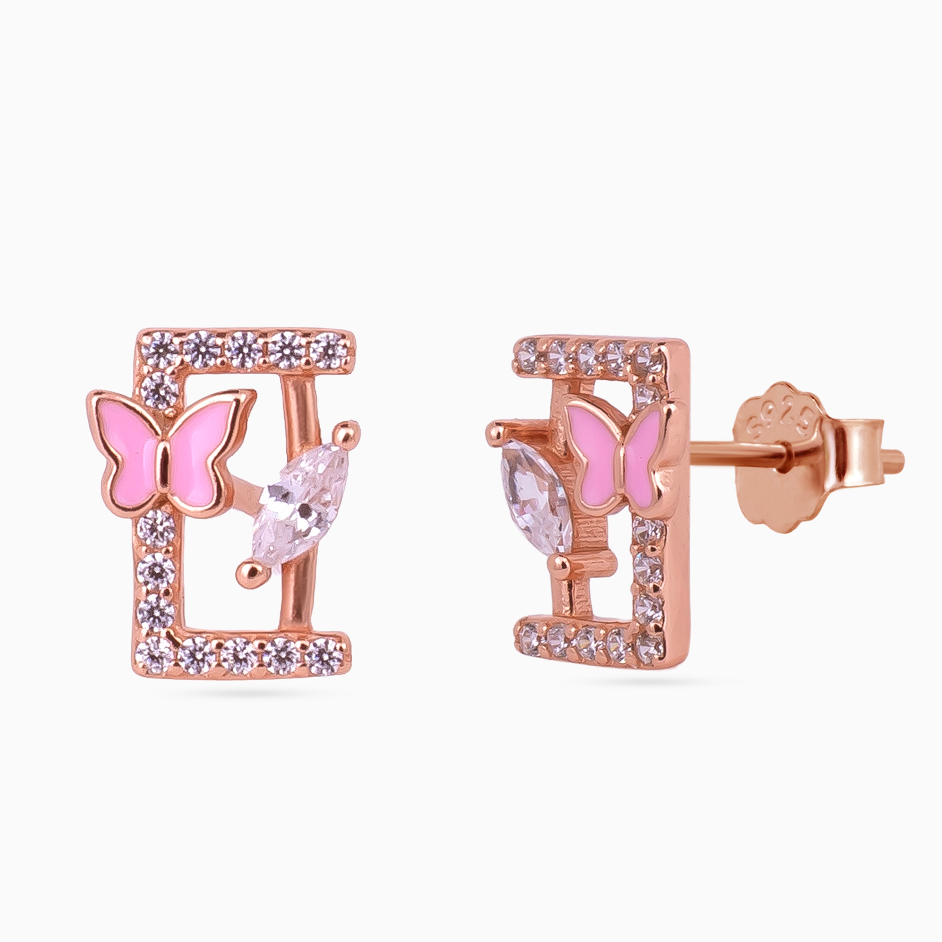 Papillon Frame Mini Studs