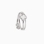 Lucky Clover & Hearts Ring