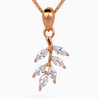 Crystal Leaflet Pendant Set