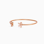 Twin Blossom Pavé Bangle