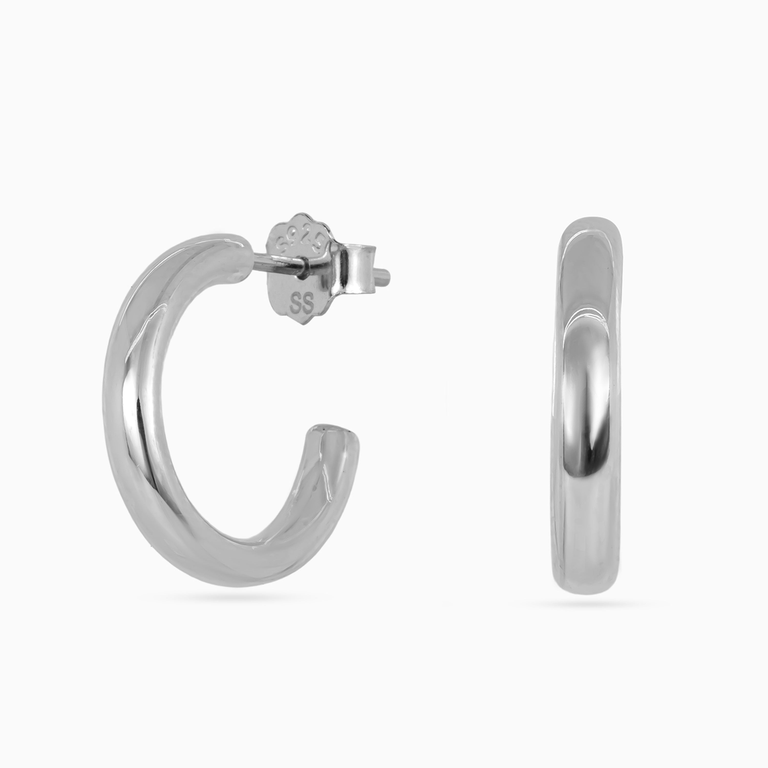 Silver Dome Hoop Minis