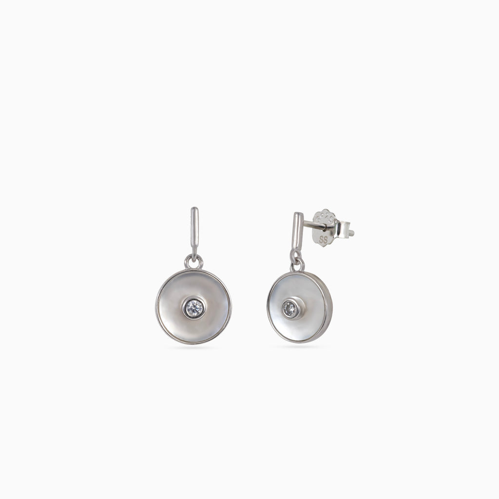 Silver Moonlit Pearl Drops