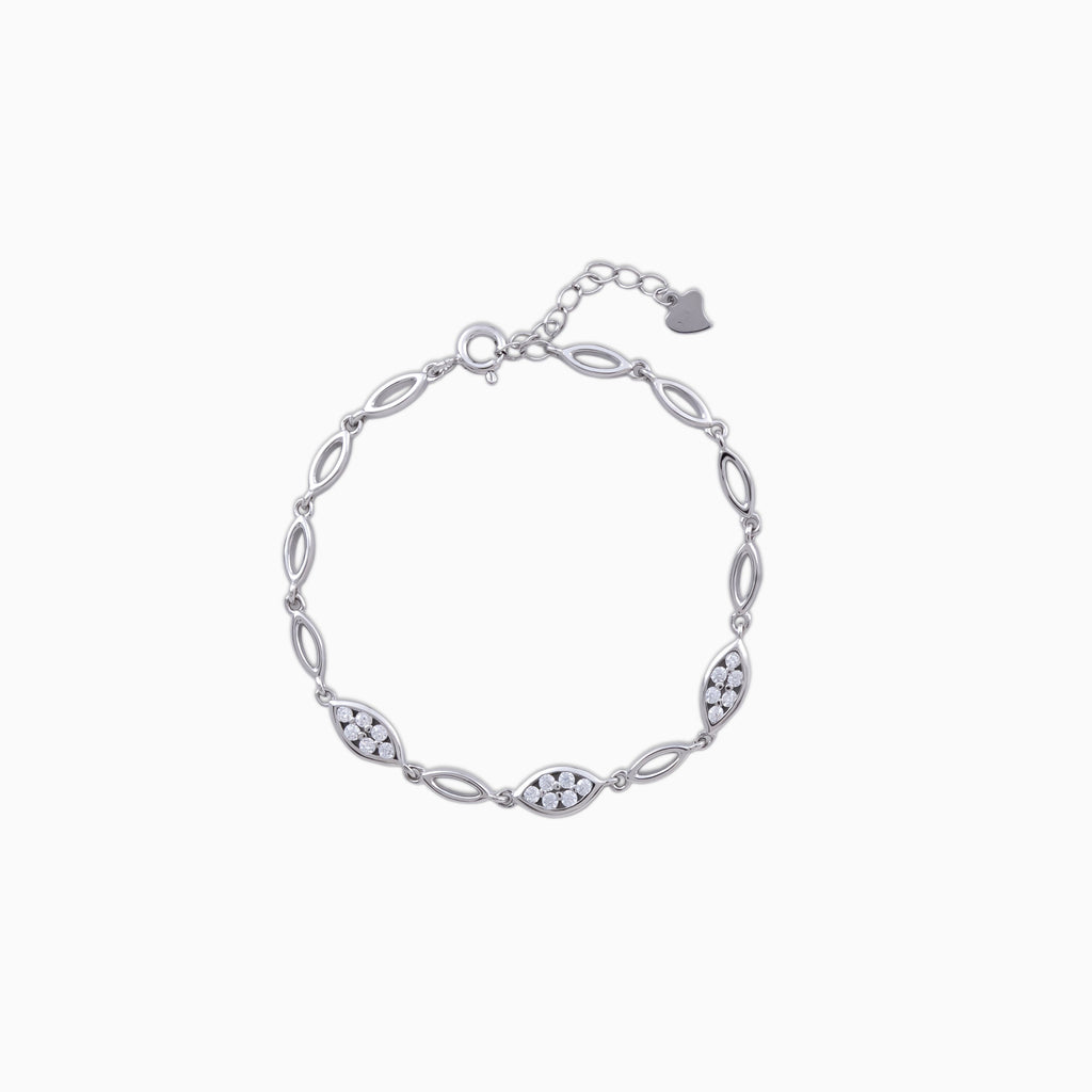 925 sterling silver, Rose Gold Bracelet  Luminous Links bracelet (Luminous Links), 16 cm