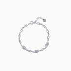 925 sterling silver, Rose Gold Bracelet  Luminous Links bracelet (Luminous Links), 16 cm