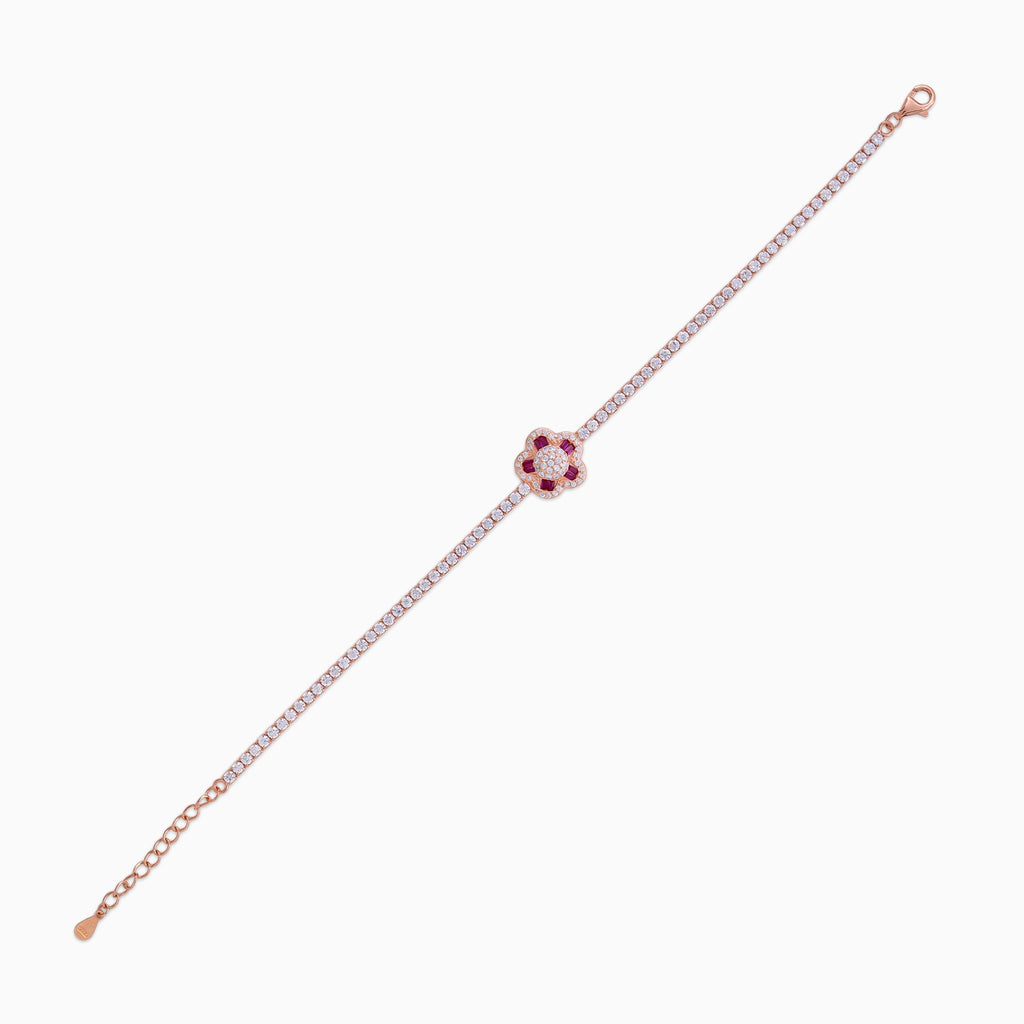 Petal Charm Tennis Bracelet