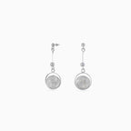 Silver Filigree Medallion Drops