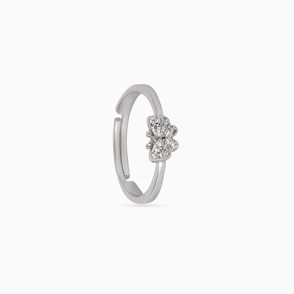 Tiny Papillon Sparkle Ring