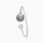925 sterling silver, rhodium, Sunray Pear Halo Bangle bracelet, (Evening Sway)