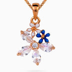Azure Blossom Cluster Pendant Set