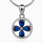 Midnight Petal Medallion Pendant Set