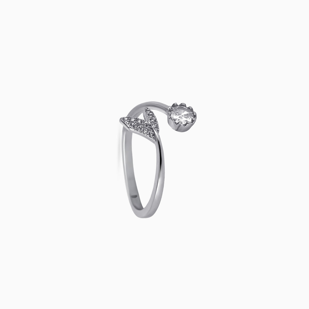 Bud & Leaf Bypass Ring