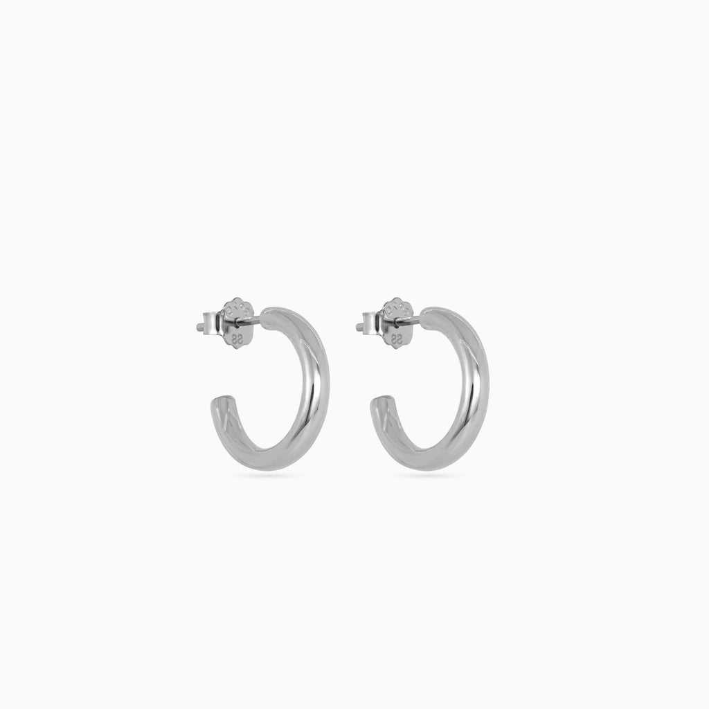 Silver Dome Hoop Minis