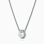 Pearl Halo Medallion Necklace