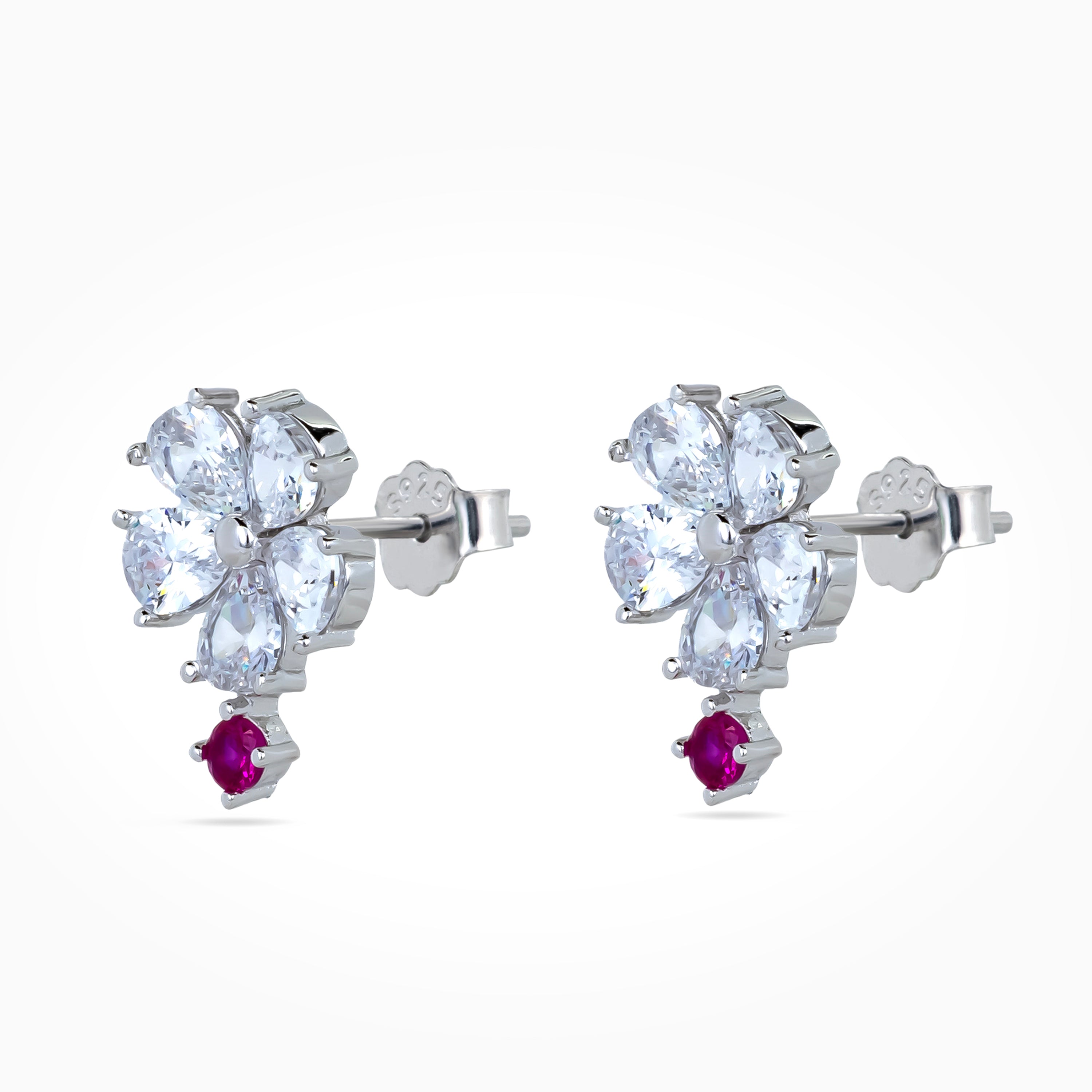 Ruby Dew Fleur Studs