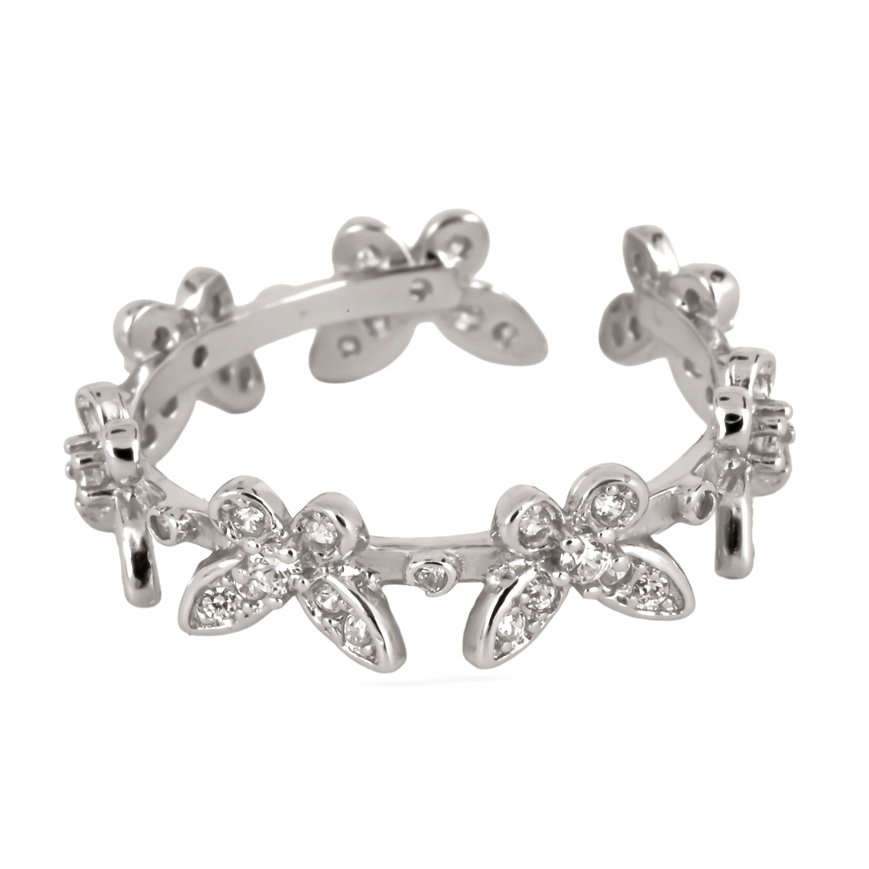 Radiant Bloom Bypass Ring