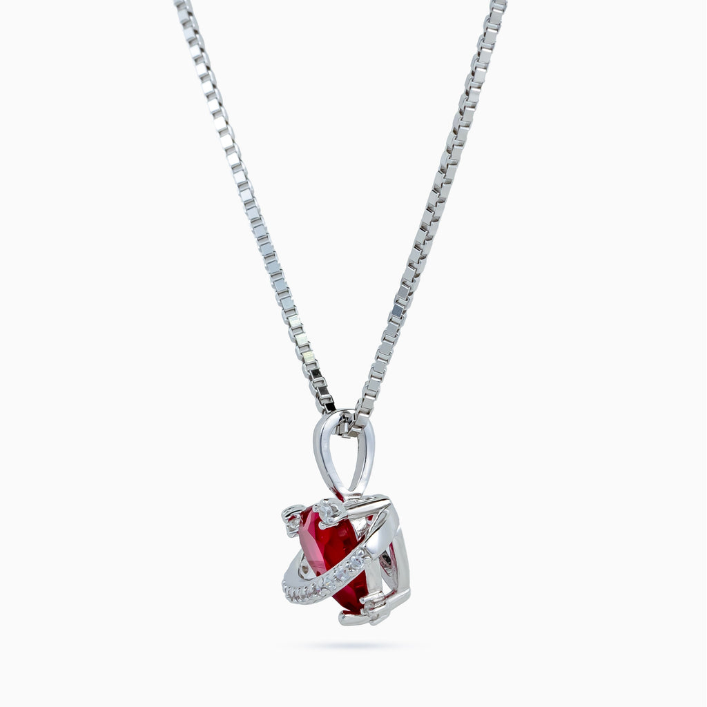 Orbit Heart Pendant Necklace