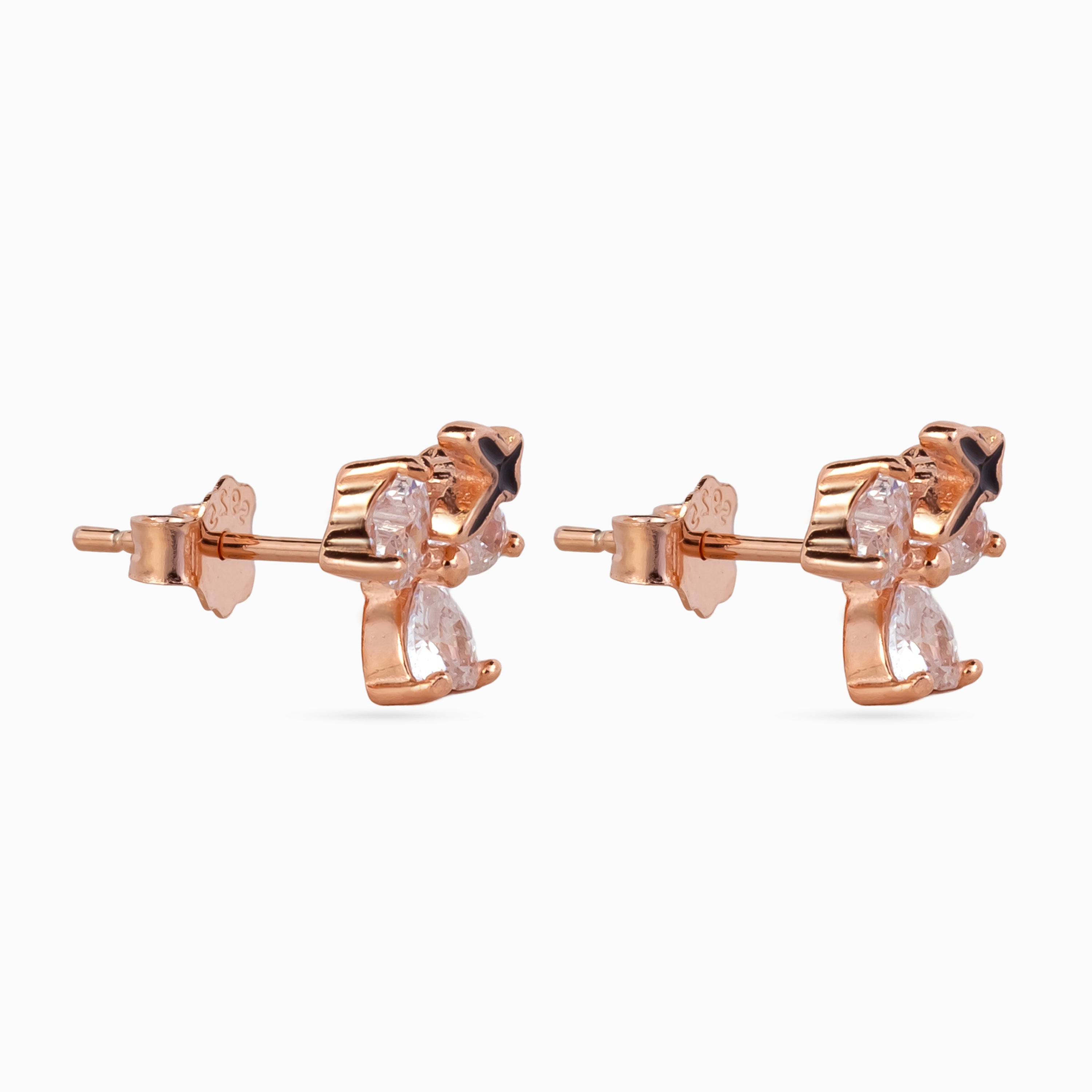 Midnight Étoile Petal Studs