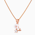 Blush Petal Charm Necklace