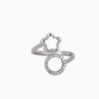 Outline Bloom & Pavé Halo Ring