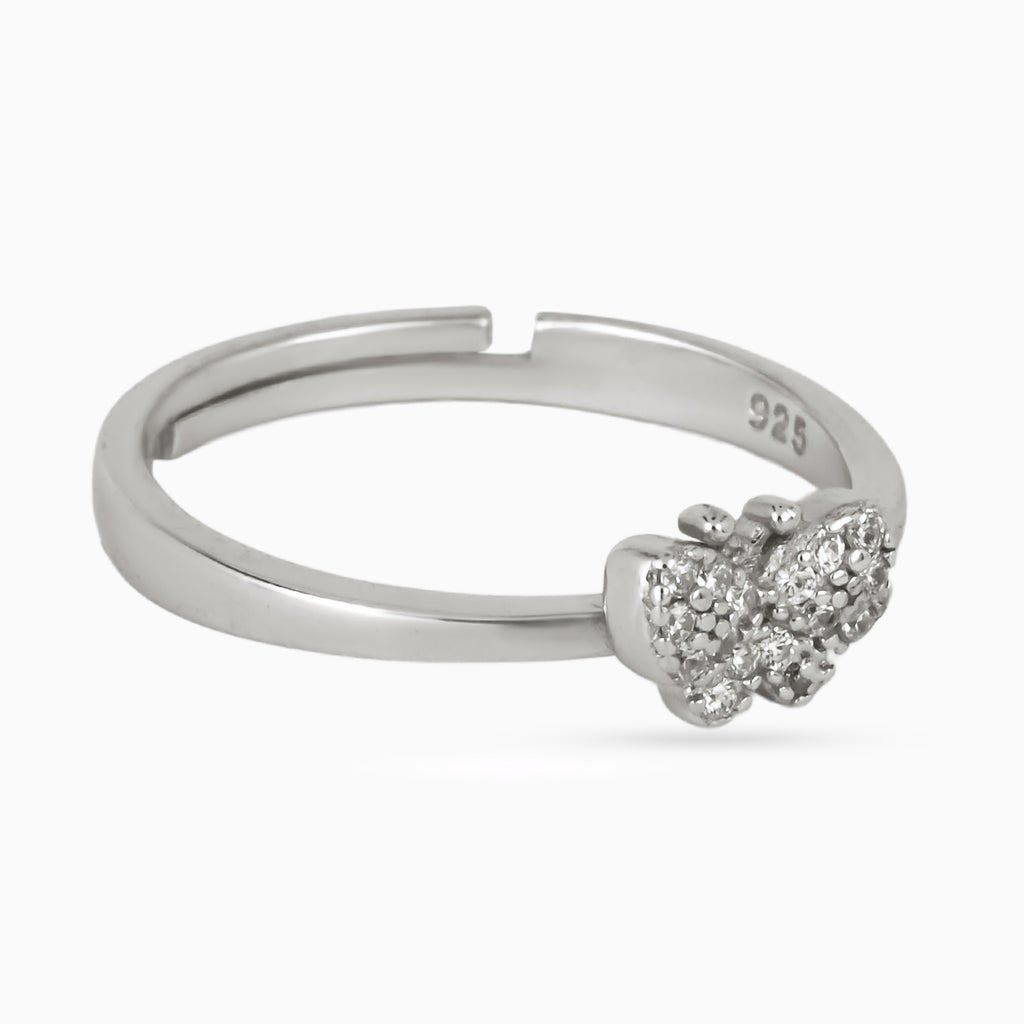 Tiny Papillon Sparkle Ring