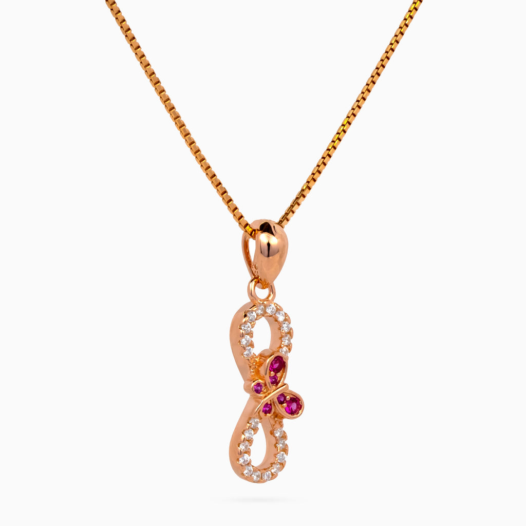 Infinity Papillon Pendant Set