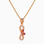 Infinity Papillon Pendant Set