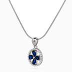 Midnight Petal Medallion Pendant Set