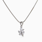 Crystal Leaf Trio Pendant Set