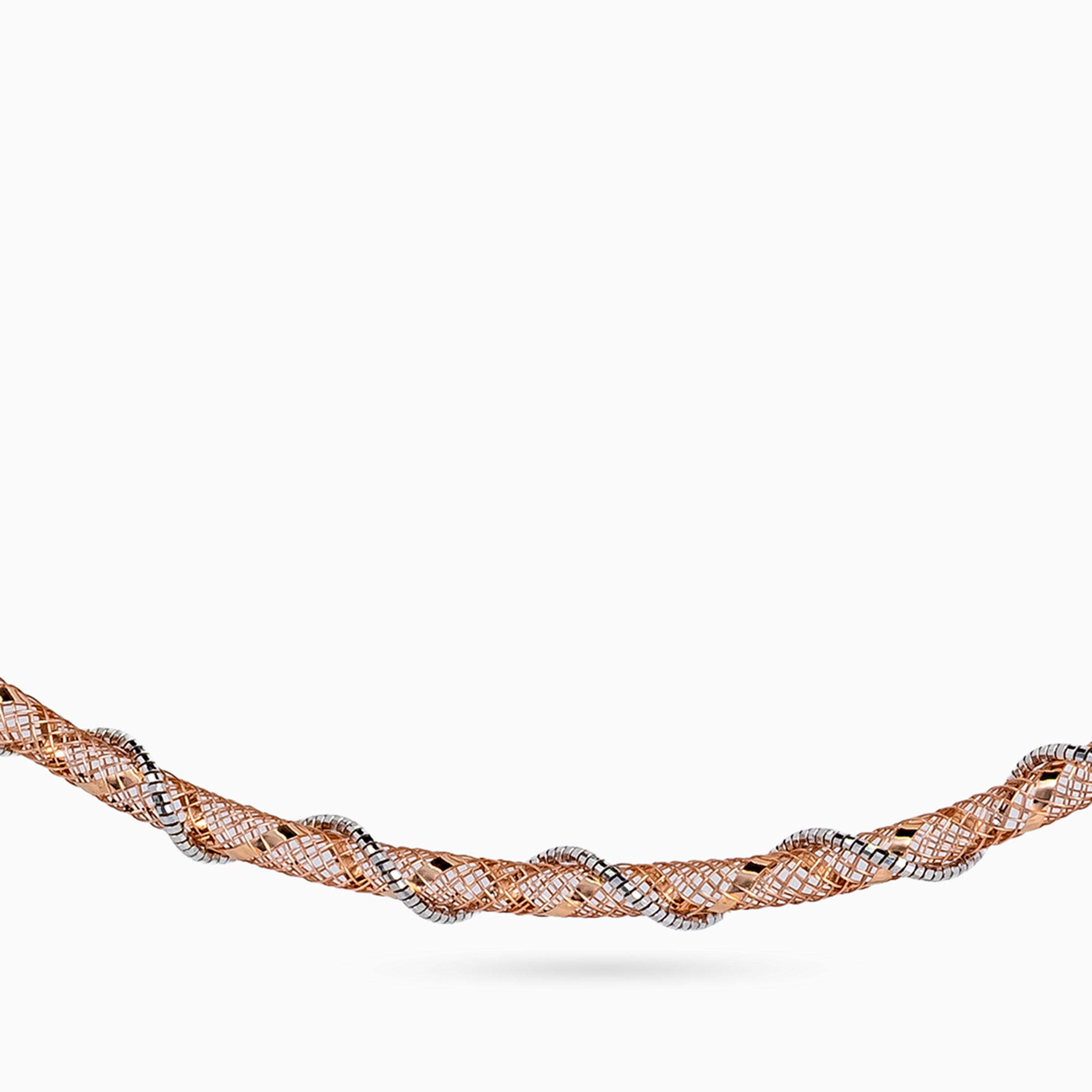 Twined Mesh Collar Necklace