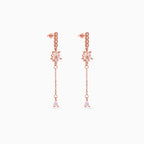 Rose gold Starburst Chain Drops