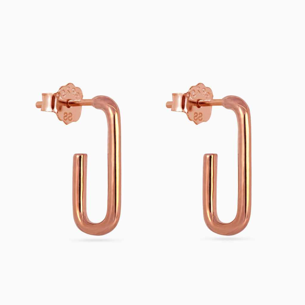 Rose gold U Hoop Minis