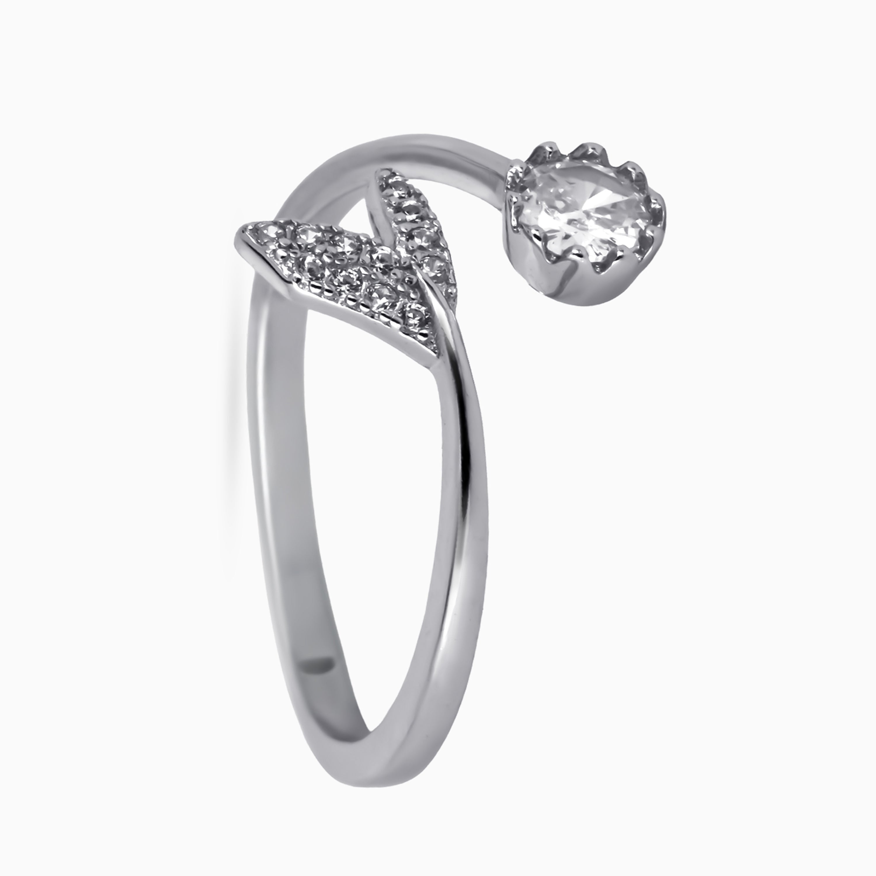 Bud & Leaf Bypass Ring