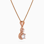 Double Halo Droplet Necklace