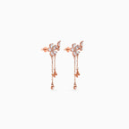 Rose gold Butterfly Bloom Chain Drops