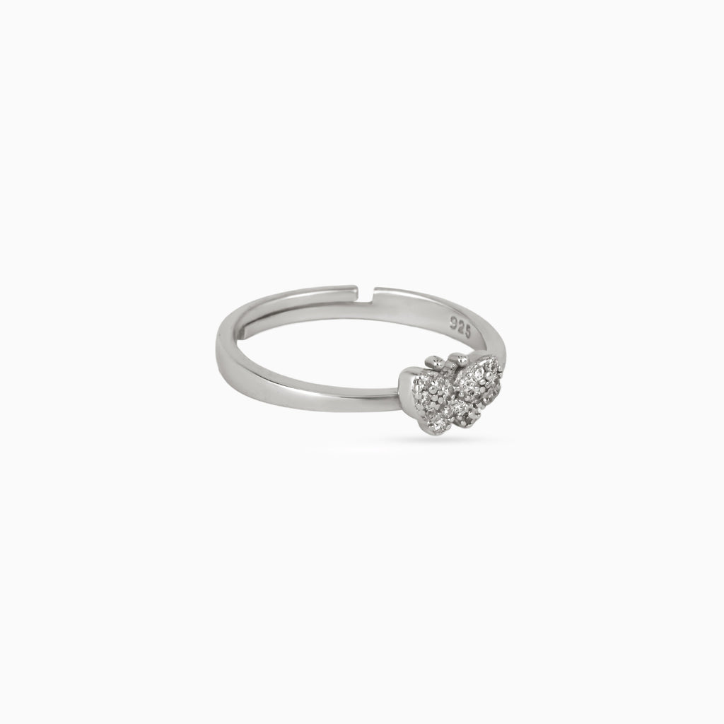 Tiny Papillon Sparkle Ring