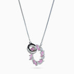 Rosy Laurel Spinner Necklace