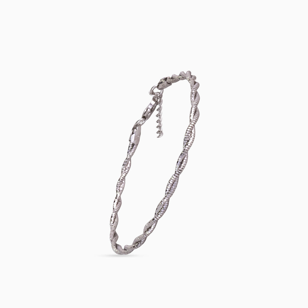 925 sterling silver, rose gold, Helix Whisper Bracelet bracelet, (Everyday Edge)
