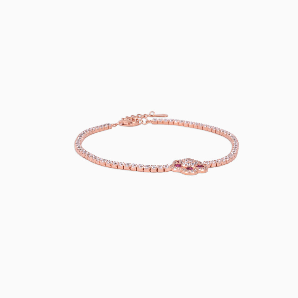 Petal Charm Tennis Bracelet