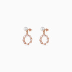 Pearl Octagon Drop Studs