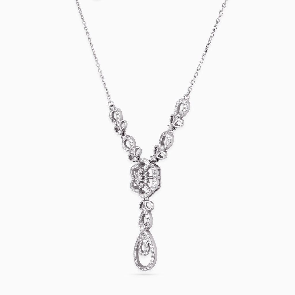 Heirloom Petal CZ Necklace Set