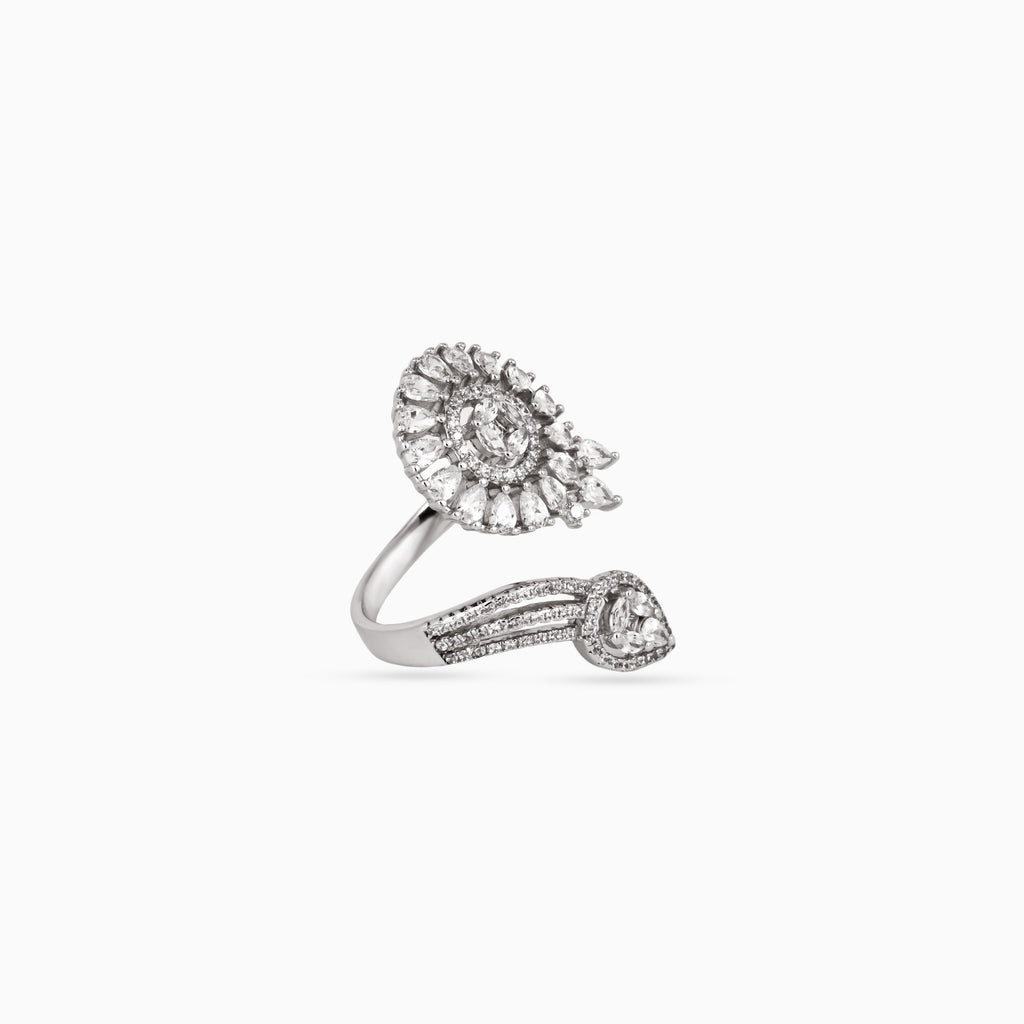 Petite Rose Papillon Ring