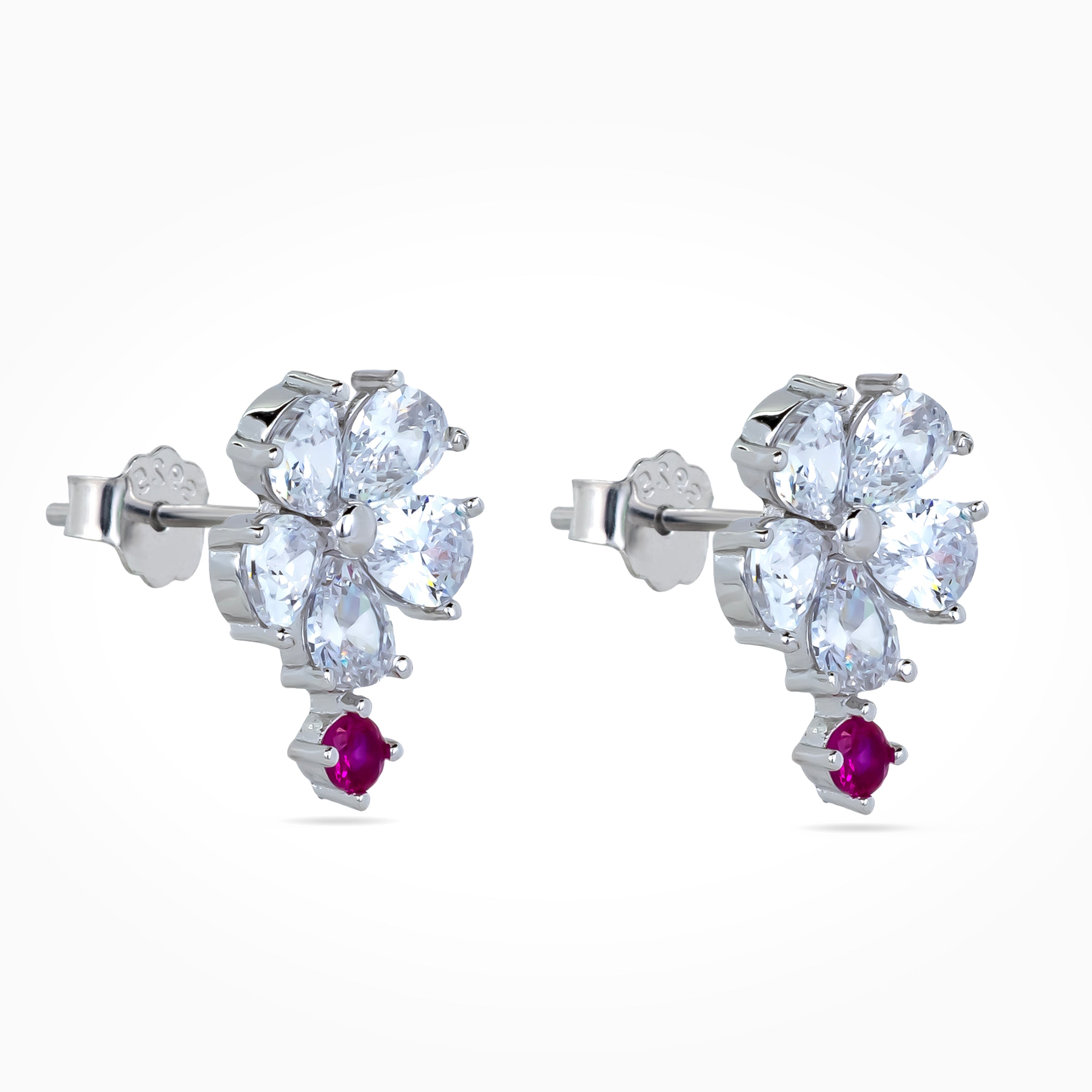 Ruby Dew Fleur Studs