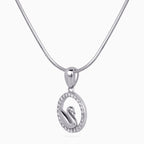 Swan Halo Pendant Set