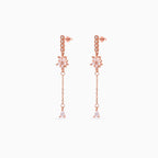 Rose gold Starburst Chain Drops