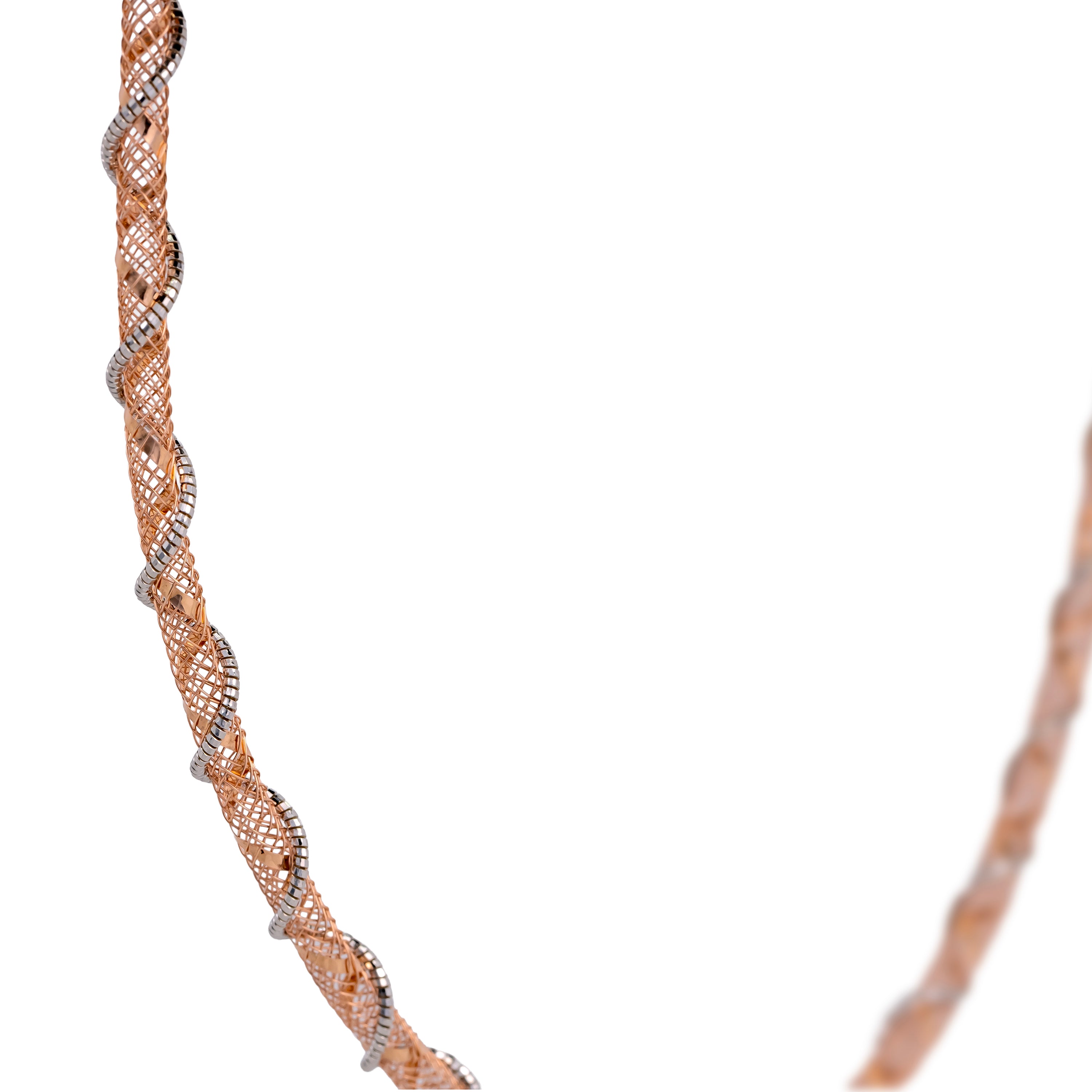 Twined Mesh Collar Necklace