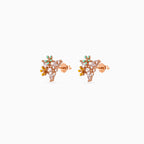 Blush Bloom Leaf Studs