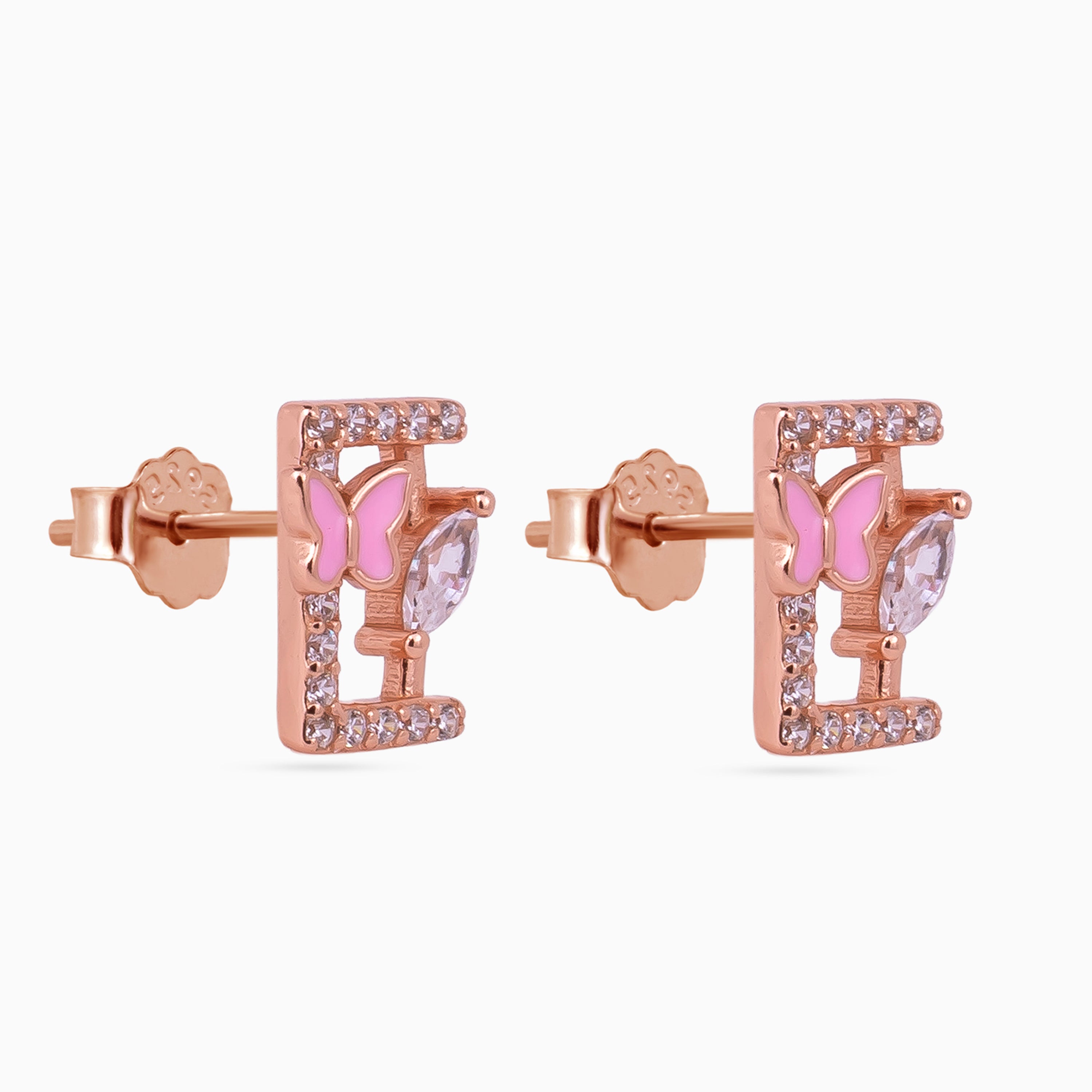 Papillon Frame Mini Studs