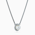 Pearl Halo Medallion Necklace