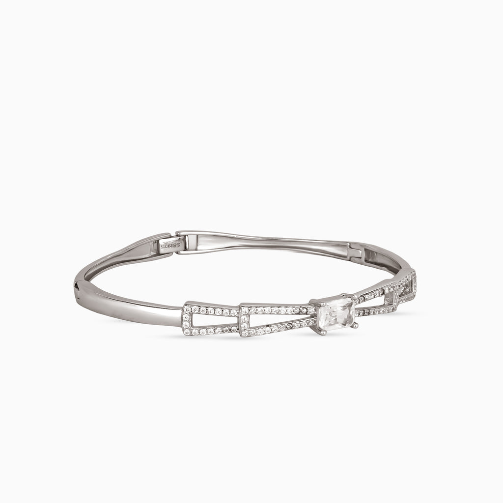 Linear Pavé ID Bangle